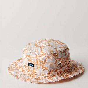 Kavu Orange and White Floral Hat